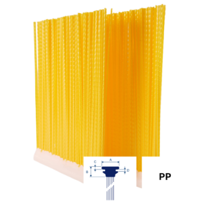 Borstlist Omniline™ H 236x700 PP 2.7 YL